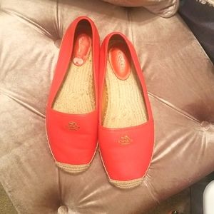 EUC Coach Leather Espadrilles size 11